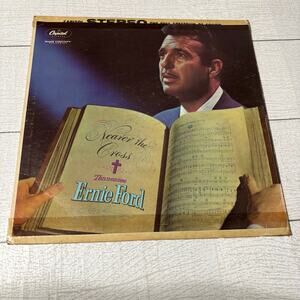 Vintage 1959 Nearer the Cross Tennessee Ernie Ford Vinyl Album Capitol Records